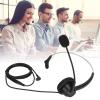 Aurovibe H360 2.5VA Single Sided Headset, Single Ear Customer Service Headphone, Monaural Headph with Volume Adjustment, Weight ABS l for Call Center eting view 4