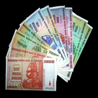 10 Zimbabwe Banknotes-Includes 2 x 1,5,10,20 & 50 Billion Dollars-Currency
