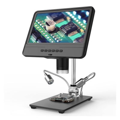 Electronics Microscope kit 8.5 Inch LCD Digital Microscope for Adults 5X-1200X Coin Magnifier with Lights