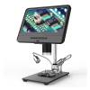 Electronics Microscope kit 8.5 Inch LCD Digital Microscope for Adults 5X-1200X Coin Magnifier with Lights view 1