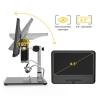 Electronics Microscope kit 8.5 Inch LCD Digital Microscope for Adults 5X-1200X Coin Magnifier with Lights view 2