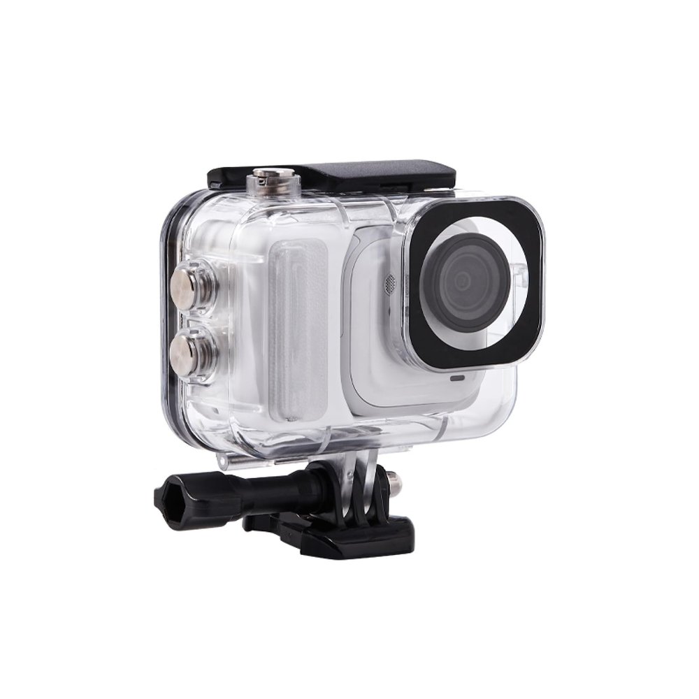 60-Meter Waterproof Case Shell for Insta360 GO Ultra Action Camera PC+Glass High-Transparency Underwater Deep Diving Protective Housing (Large)