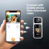 VBESTLIFE 2.7K Thumb Action Camera with Audio Recording Wearable,1.47in HD Display, 180 Rotating Lens, with Camera Charging Case for Vlogging and Pet Walking (White) view 3