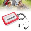 Wisoqu Cassette to MP3 Converter Cassette to Digital Converter USB Portable Cassette Tape Player with Built in Speaker & 3.5mm Headphone Jack (Red) view 3