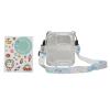aqxreight Instant Camera Case Kit with Shoulder Strap and Stickers for 12 Protective Clear Design (Blue) view 1