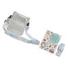 aqxreight Instant Camera Case Kit with Shoulder Strap and Stickers for 12 Protective Clear Design (Blue) view 4