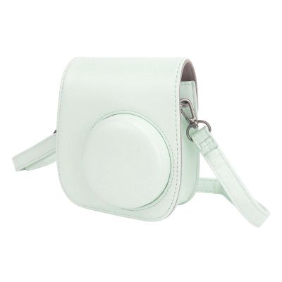 aqxreight Protective Camera Bag PU Case for 12 with Album Colorful Frames and Stickers (Green)
