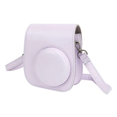 aqxreight Protective Camera Bag PU Case for 12 with Album Colorful Frames and Stickers (Purple)