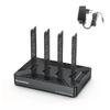 4 Bay M.2 SSD, NVMe and SATA Docking Station, USB-C 10Gbps, PC/Mac/OTG Compatible, Vertical Case with Cooling view 1