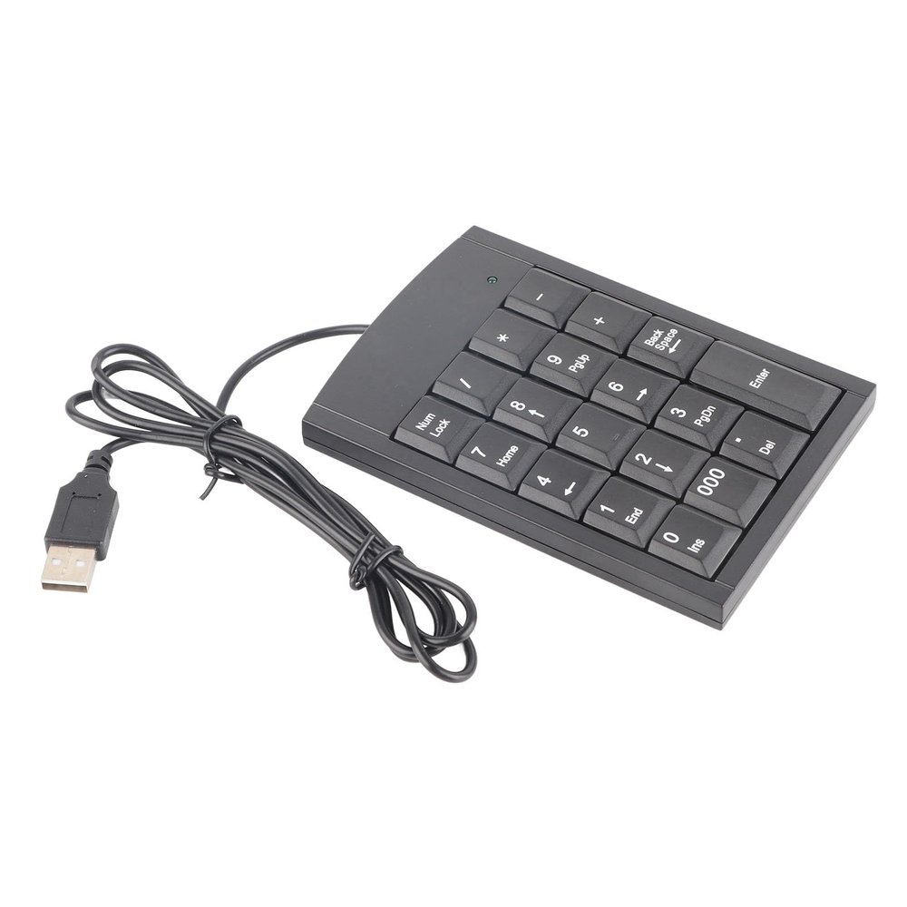 Aramox External USB Numeric Keypad for Laptop, Ultra Slim 19-Key Number Pad with Antislip Design Plug and Play for Data Entry Accounting Programming