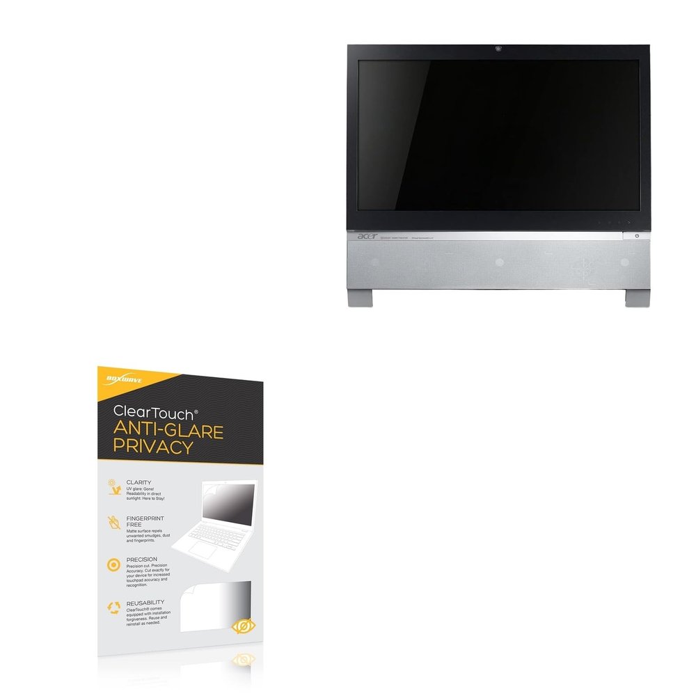 BoxWave Screen Protector Compatible With Acer Aspire Z3750 - ClearTouch Anti-Glare Privacy (2-Pack), Privacy Screen Protector Flexible Film Anti-Glare