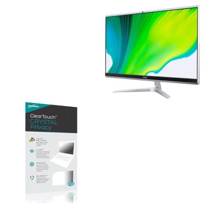 BoxWave Screen Protector Compatible With Acer Aspire C24-1651 - ClearTouch Crystal Privacy (2-Pack), Privacy Screen Protector Flexible Film Clear