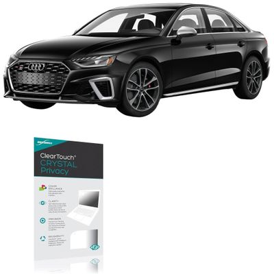 BoxWave Screen Protector Compatible With Audi 2023 S4 Display (10.1 in) - ClearTouch Crystal Privacy (2-Pack), Privacy Screen Protector Flexible Film Clear
