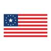 13-Star Flag of The United States Sticker (Vinyl Decal, Car Laptop Window Tumbler Water Bottle) Logo Symbol