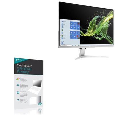 BoxWave Screen Protector Compatible With Acer Aspire C27-962-UA91 - ClearTouch Crystal Privacy (2-Pack), Privacy Screen Protector Flexible Film Clear