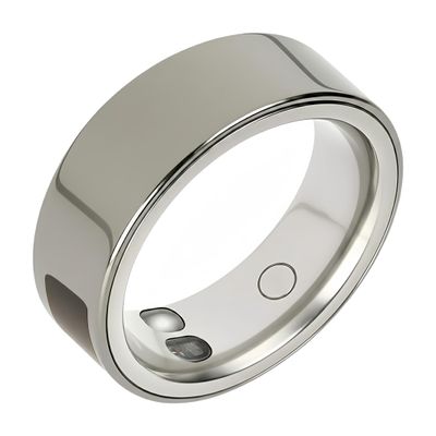 BlissfulTails Gen 2 Pro Smart Ring for Men Women: Health, Fitness & Sleep Monitor, SOS, Touch Control, Heart Rate, Vibration, Waterproof, iOS Android, Gift (Titanium Gray, Size 8)