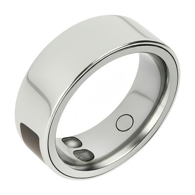 BlissfulTails Gen 2 Pro Smart Ring for Men Women: Health, Fitness & Sleep Monitor, SOS, Touch Control, Heart Rate, Vibration, Waterproof, iOS Android, Gift(Silver,Size 12)