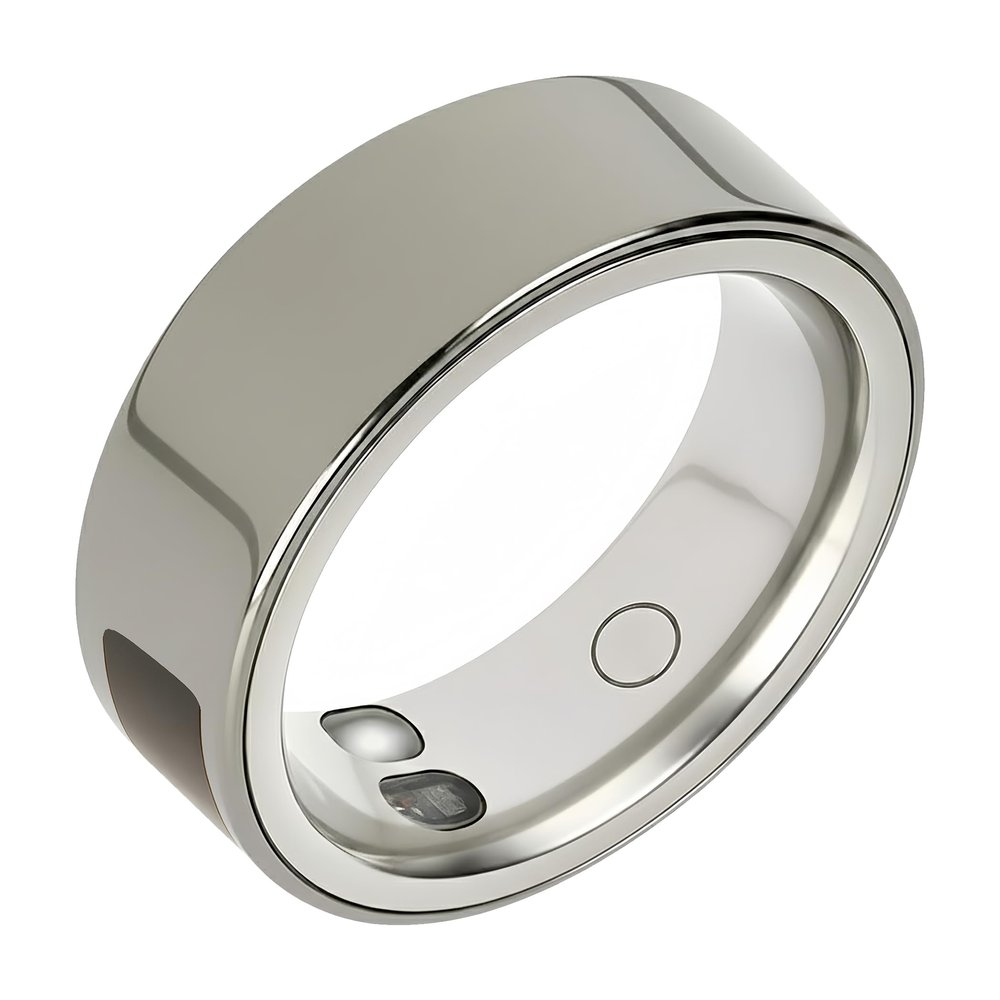 BlissfulTails Gen 2 Pro Smart Ring for Men Women: Health, Fitness & Sleep Monitor, SOS, Touch Control, Heart Rate, Vibration, Waterproof, iOS Android, Gift (Titanium Gray, Size 13)