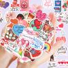100Pcs Holographic Valentines Stickers for Kids, Heart Valentine's Stickers Bulk for Valentines Day Gifts for Kids Classroom School Exchange,Thickened Backing Vinyl Decals, Party Favors view 2