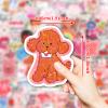 100Pcs Holographic Valentines Stickers for Kids, Heart Valentine's Stickers Bulk for Valentines Day Gifts for Kids Classroom School Exchange,Thickened Backing Vinyl Decals, Party Favors view 3