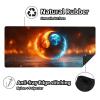 Gaming Mouse Pad Large, Orange Mouse Pad 48x24in, Tai Chi Desk Mat with Non-Slip Rubber Base, Extended XXL Mousepad, Stitched Edges Desk Pad Mat for Computer Office Gaming Accessories, Gifts 7-7692 view 3