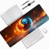Gaming Mouse Pad Large, Orange Mouse Pad 48x24in, Tai Chi Desk Mat with Non-Slip Rubber Base, Extended XXL Mousepad, Stitched Edges Desk Pad Mat for Computer Office Gaming Accessories, Gifts 7-7692 view 4