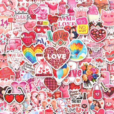 100Pcs Valentines Stickers for Kids, Holographic Heart Stickers Bulk for Valentines Day Gifts for Kids Classroom School Exchange,Thickened Backing Vinyl Decals, Party Favors, Goodie Bags Decorations