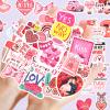 100Pcs Valentines Stickers for Kids, Holographic Heart Stickers Bulk for Valentines Day Gifts for Kids Classroom School Exchange,Thickened Backing Vinyl Decals, Party Favors, Goodie Bags Decorations view 2