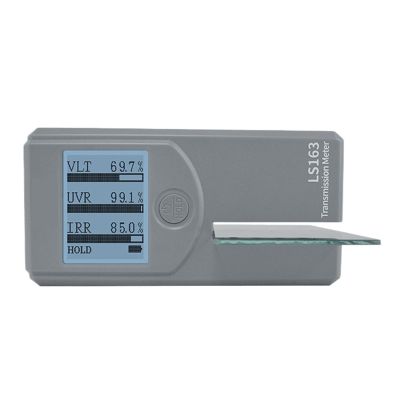 Window Tint Meter Solar Transmission Meters LS163A Stick-Film Glass Rotatable Display UV 365nm and IR 1400nm VLT 6mm Thickness with Automatic Calibration(LS163)