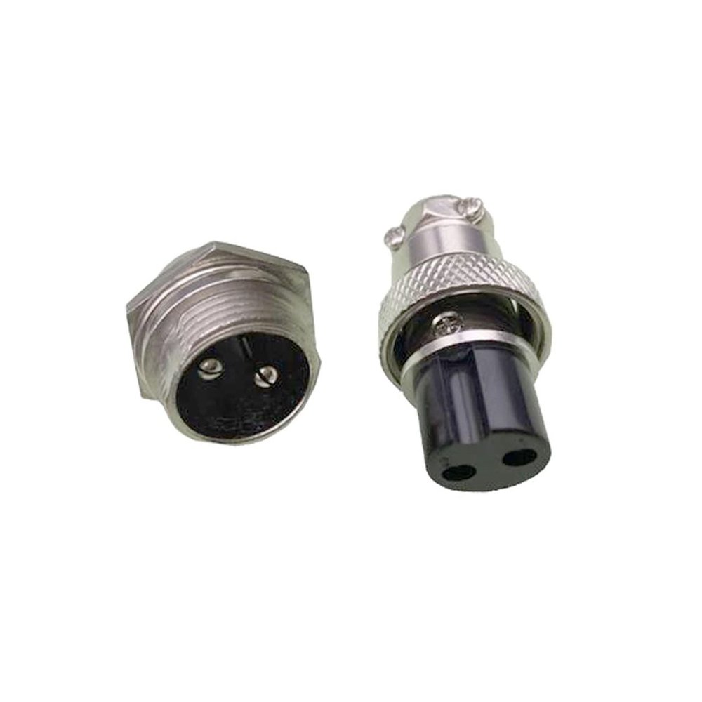 2 PIN 16mm GX16-2 Screw Aviation Connector Plug Cable(5 Sets)