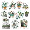 12 Pcs Plant Stickers Pack, Cute Gardening Vinyl Decals with Funny Quotes and Houseplant Designs for Water Bottles, Laptops, Journals, Scrapbooking, and Garden Lovers 2 view 1