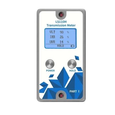 Digital Window Tint Meter Magnetic Solar Film Transmission Tester 1400nm IR UV VLT for Car Windscreen LS110H with Automatic Calibration