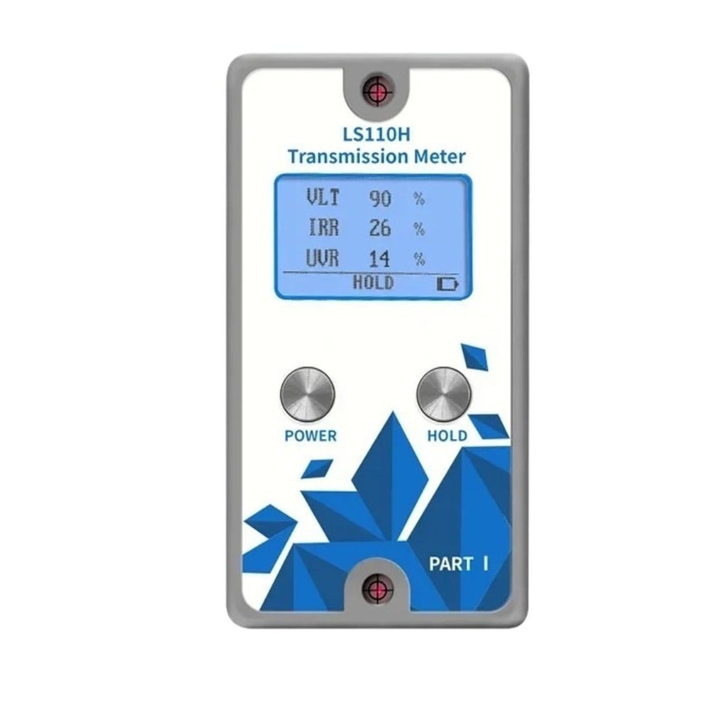 Digital Window Tint Meter Magnetic Solar Film Transmission Tester 1400nm IR UV VLT for Car Windscreen LS110H with Automatic Calibration