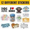 12 Pcs Funny Dog Stickers Pack, Cute Puppy Vinyl Decals with Hilarious Quotes for Pet Lovers, Dog Moms, Laptops, Water Bottles, Journals, Scrapbooking, and Gift Ideas 8 view 3