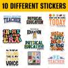 10 Pcs Physical Education Teacher Stickers  Funny PE Quotes What are We Doing Today, This is My PE Teacher Voice  Gifts for Gym Teachers, Coaches 7 view 3
