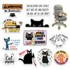 12 Pcs Funny Cat Stickers Pack, Cute Kitty Vinyl Decals with Hilarious Quotes for Cat Moms, Pet Lovers, Laptops, Water Bottles, Journals, Scrapbooking, and Gift Ideas 4 view 1
