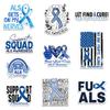 10 Pcs ALS Awareness Stickers  Blue Ribbon Decals ALS Gets on My Nerves, Peace Love Cure, No One Fights Alone, Support Squad, Fuck ALS  Vinyl Waterproof Gifts for Laptop, Bottle 8 view 1
