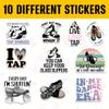10 Pcs Tap Dance Stickers Pack, Funny Tap Dancing Vinyl Decals with Shoes and Quotes for Dancers, Teachers, Students, Scrapbooking, Laptops, Water Bottles, Journals, and Dance Studio Gear 5 view 3