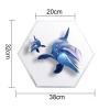 30cm 3D Advertising Holographic Display Projector Light Hologram Fan WIFI Videos LED Lamp Beads For Halloween,Christmas view 4