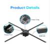 Naked-Eye 3D Holographic Projector Hologram Player LED Fan Stereoscopic Display Imaging Advertising Light Decoration For Halloween,Christmas(80cm 1280LED) view 4