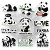 10 Pcs Cute Panda Stickers  I Just Really Like Pandas, Born to Chill Forced to Work, Panda Squad  Funny Animal Vinyl Decals Gifts for Panda Lovers  for Laptop, Water Bottle, Tumbler 8 view 1
