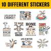 10 Pcs Funny Goat Stickers  Goat Life, I Goat This, Sorry Cant Goats Bye  Gifts for Farmers, Animal Lovers, Herd Owners  for Laptop, Water Bottle, Tumbler, Mug, Car, Helmet 7 view 3
