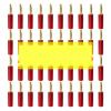 8/40/200PCS 4mm Banana Connector Gold Plated Speaker No Welding Horn Plug for Video Cable Adapter(200 Red) view 1