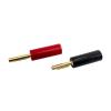 8/40/200PCS 4mm Banana Connector Gold Plated Speaker No Welding Horn Plug for Video Cable Adapter(200 Red) view 3