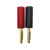 8/40/200PCS 4mm Banana Connector Gold Plated Speaker No Welding Horn Plug for Video Cable Adapter(200 Red) view 4
