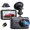 Dual 4K Dash Cam Front and Rear - Free 64G SD Card, 2160P+2160P UHD Dash Camera for Cars, Dashcam with 176+160 Wide Angle, 3.5'' IPS Screen Dashcam, G-Sensor, WDR, Night Vision, 24H Parking Monitor view 1