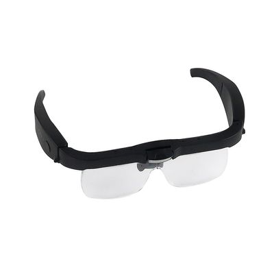 Charging Headset with Glasses, 5 Sets of Replaceable Lenses, 3 LED White Lights