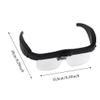 Charging Headset with Glasses, 5 Sets of Replaceable Lenses, 3 LED White Lights view 2