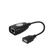 ABKMXZKD 2Pcs USB UTP Extender Adapter Over Single RJ45 Ethernet CAT5E 6 Cable Up to 150ft LAN Network Ethernet Repeater Cable view 2