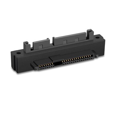 ABKMXZKD 1PCS SFF-8482 Female to S-A1T-A Male 15Pin Bend Head 90 Degree Angle Adapter Converter for Motherboard Cable